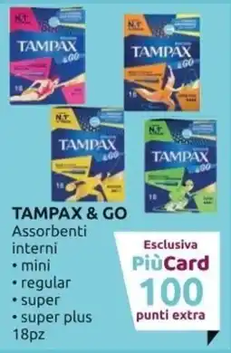 Ipersoap TAMPAX & GO Assorbenti interni offerta