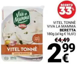 Supermercati Gulliver Vitel tonné viva la mamma BERETTA offerta