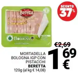 Supermercati Gulliver Mortadella bologna igp con pistacchi BERETTA offerta