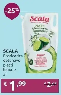 Ipersoap SCALA Ecoricarica detersivo piatti limone offerta