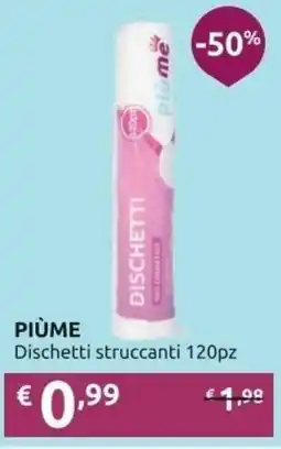 Ipersoap PIÙME Dischetti struccanti offerta