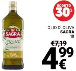 Supermercati Gulliver Olio di oliva SAGRA offerta