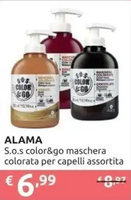 Ipersoap ALAMA S.o.s color&go maschera colorata per capelli offerta