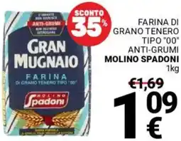 Supermercati Gulliver Farina di grano tenero tipo "00" anti-grumi MOLINO SPADONI offerta