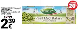 Supermercati Gulliver Piselli medi italiani VALFRUTTA offerta