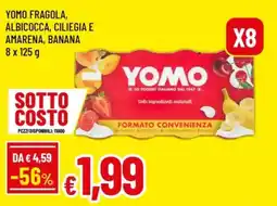 Famila Yomo fragola, albicocca, ciliegia e amarena, banana offerta