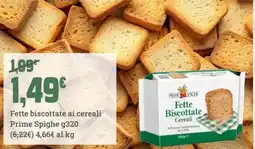 Banco Fresco Fette biscottate ai cereali Prime Spighe offerta