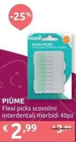 Ipersoap PIÙME Flexi picks scovolini interdentali morbidi offerta