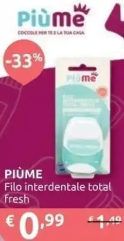 Ipersoap PIÙME Filo interdentale total Fresh offerta