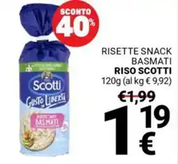 Supermercati Gulliver Risette snack basmati RISO SCOTTI offerta