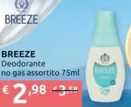Ipersoap BREEZE Deodorante no gas offerta