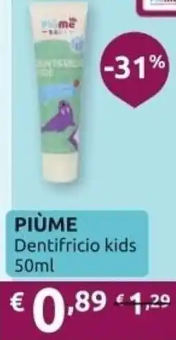 Ipersoap PIÙME Dentifricio kids offerta