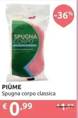 Ipersoap PIÙME Spugna corpo classica offerta