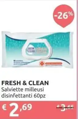 Ipersoap FRESH & CLEAN Salviette milleusi disinfettanti offerta