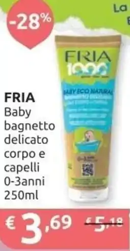 Ipersoap FRIA Baby bagnetto delicato согро е capelli 0-3anni offerta
