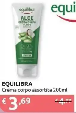 Ipersoap EQUILIBRA Crema corpo offerta