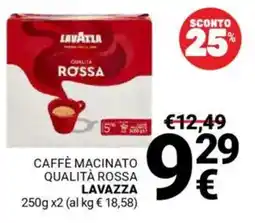 Supermercati Gulliver Caffè macinato qualità rossa LAVAZZA offerta
