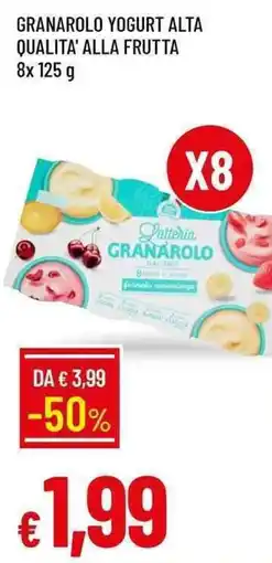 Galassia Granarolo yogurt alta qualita' alla frutta offerta