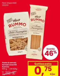 Interspar Pasta di semola formati assortiti Rummo offerta
