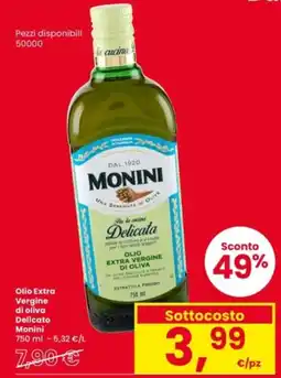 Interspar Olio Extra Vergine di oliva Delicato Monini offerta