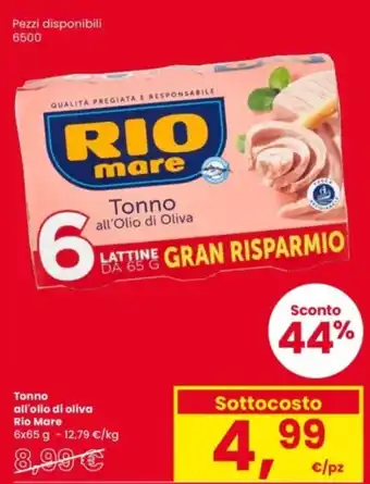 Interspar Tonno all'olio di oliva Rio Mare offerta