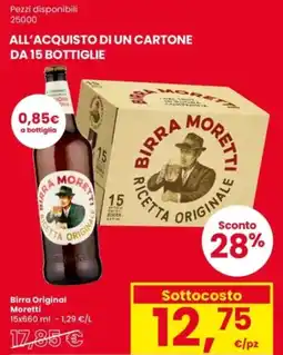 Interspar Birra Original Moretti offerta