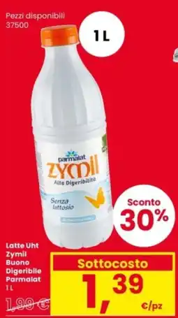 Interspar Latte Uht Zymil Buono Digeribile Parmalat offerta