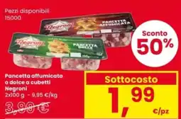 Interspar Pancetta affumicata o dolce a cubetti Negroni offerta