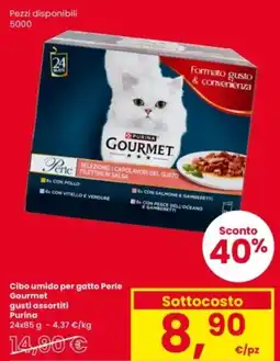 Interspar Cibo umido per gatto Perle Gourmet Purina offerta