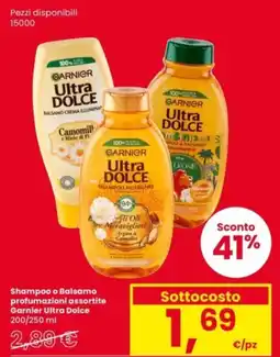 Interspar Shampoo o Balsamo Garnier Ultra Dolce offerta