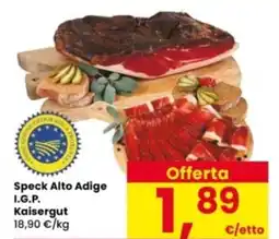 Interspar Speck Alto Adige I.G.P. Kaisergut offerta