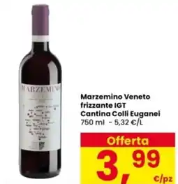 Interspar Marzemino Veneto frizzante IGT Cantina Colli Euganei offerta