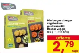 Interspar Miniburger o burger vegetariano gusti assortiti Despar Veggie offerta