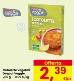 Interspar Cotolette Vegetali Despar Veggie offerta