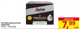 Interspar 50 cialde Espresso Casa Segafredo offerta