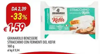 Galassia Granarolo benessere stracchino con fermenti del kefir offerta