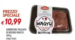 Galassia Ambrosini tagliata di bovino wagyu offerta