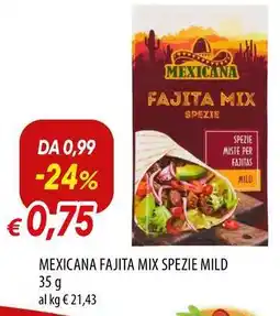 Galassia Mexicana fajita mix spezie mild offerta