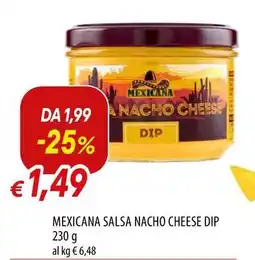 Galassia Mexicana salsa nacho cheese dip offerta