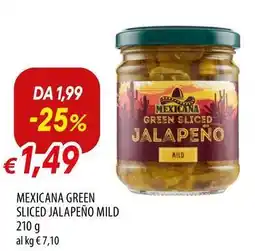 Galassia Mexicana green sliced jalapeño mild offerta