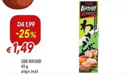 Galassia S&b wasabi offerta