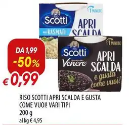 Galassia Riso scotti apri scalda e gusta come vuoi! offerta