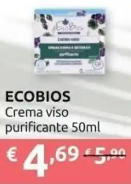 Ipersoap ECOBIOS Crema viso purificante offerta