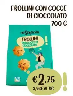 Coop FROLLINI CON GOCCE DI CIOCCOLATO 700 G offerta