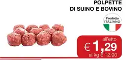 Coop POLPETTE DI SUINO E BOVINO offerta