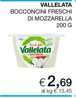 Coop VALLELATA BOCCONCINI FRESCHI DI MOZZARELLA 200 G offerta