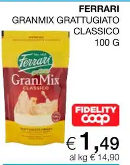 Coop FERRARI GRANMIX GRATTUGIATO CLASSICO 100 G offerta