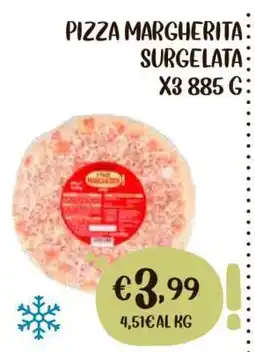 Coop PIZZA MARGHERITA SURGELATA X3 885 G offerta