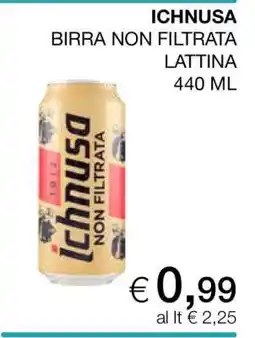 Coop ICHNUSA BIRRA NON FILTRATA LATTINA offerta