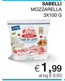 Coop SABELLI MOZZARELLA 3X100 G offerta